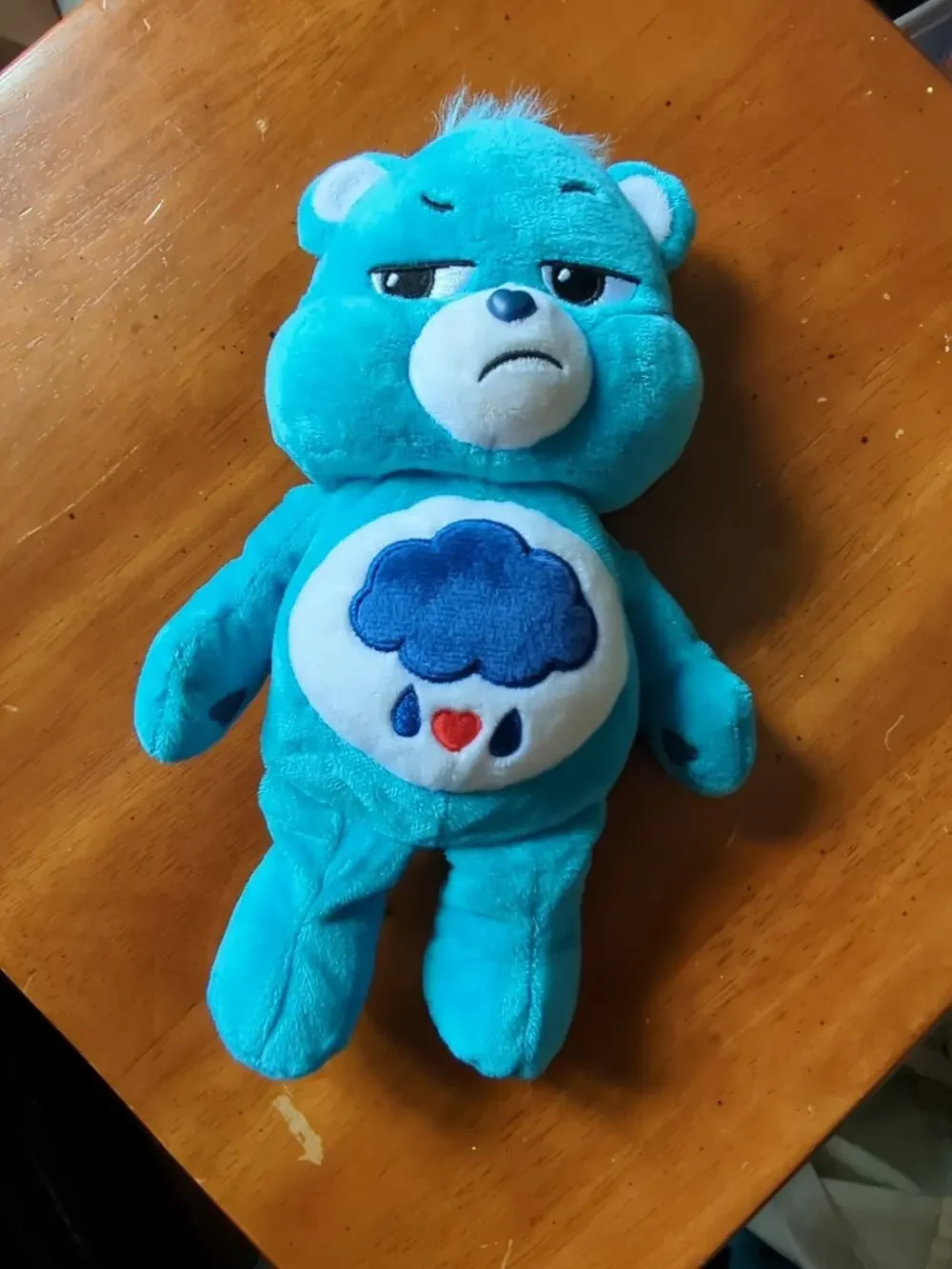 Basic Fun Care Bears Grumpy Bear Plush Blue Rain Clouds Stuffed Animal 11